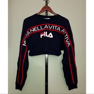 Fila Cropped Top Sweatshirt